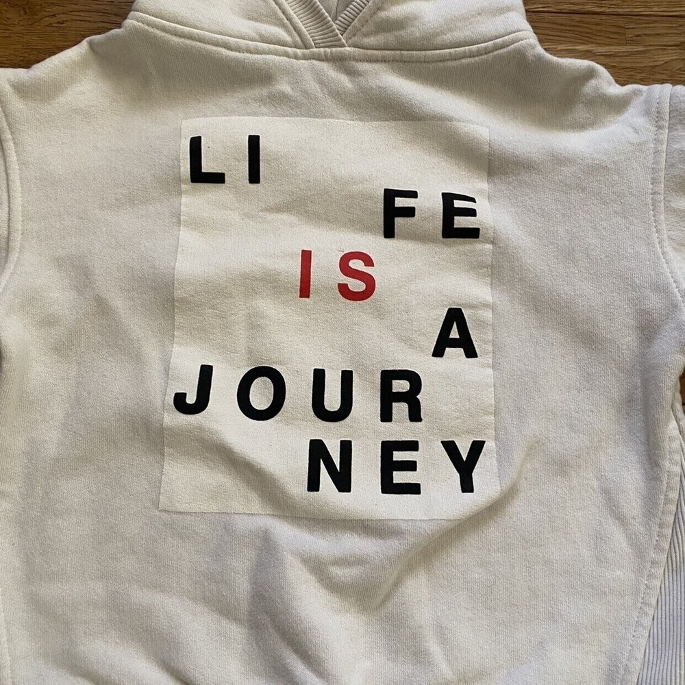 Zara‎ Life Is A Journey Sweatshirt Size 6 - Picture 2 of 5
